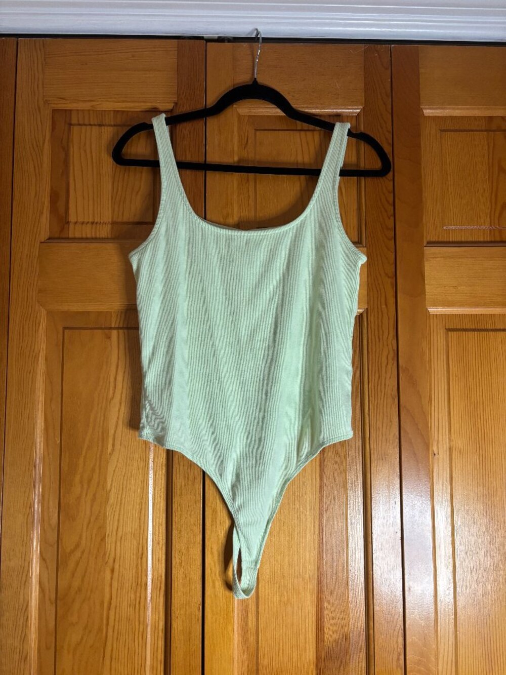 bp Light Green Tank Top Bodysuit (Size L)